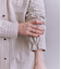 Cotton Linen Double Stripe ポケットロングシャツドレス