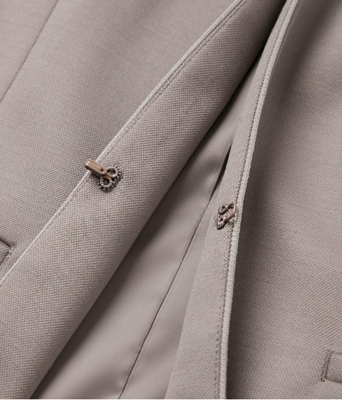 ウォッシャブル】モクロディクリア ノーカラージャケット