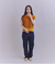 Organic Cotton Wool 配色2wayニットベスト