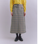 【ウォッシャブル】Woolish Block Check 切替スカート