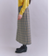 【ウォッシャブル】Woolish Block Check 切替スカート