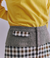 【ウォッシャブル】Woolish Block Check 切替スカート