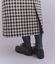 【ウォッシャブル】Woolish Block Check 切替スカート