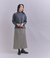 【ウォッシャブル】Woolish Block Check 切替スカート