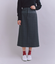 【ウォッシャブル】Woolish Block Check 切替スカート