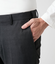 【ストレッチ・防シワ】FLEX COMFORT ウィンドウペイン ウエストアジャストスラックス(セットアップ対応)