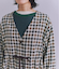 【ウォッシャブル】Woolish Block Check リボンドロストドレス