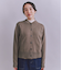 【ウォッシャブル】Organic Cotton Blend Plating ニットブルゾン