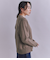 【ウォッシャブル】Organic Cotton Blend Plating ニットブルゾン