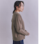 【ウォッシャブル】Organic Cotton Blend Plating ニットブルゾン