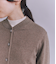 【ウォッシャブル】Organic Cotton Blend Plating ニットブルゾン