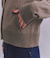 【ウォッシャブル】Organic Cotton Blend Plating ニットブルゾン