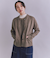 【ウォッシャブル】Organic Cotton Blend Plating ニットブルゾン