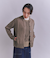 【ウォッシャブル】Organic Cotton Blend Plating ニットブルゾン