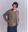 【ウォッシャブル】Organic Cotton Blend Plating ニットブルゾン
