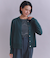 【ウォッシャブル】Organic Cotton Blend Plating ニットブルゾン
