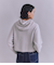 【ウォッシャブル】Garter & Half Cardigan Stitch フーディニット