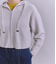 【ウォッシャブル】Garter & Half Cardigan Stitch フーディニット