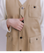 Coated Cotton Poly Twill ハーフムーンポケットドレス