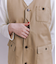 Coated Cotton Poly Twill ハーフムーンポケットドレス
