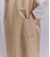 Coated Cotton Poly Twill ハーフムーンポケットドレス