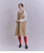 Coated Cotton Poly Twill ハーフムーンポケットドレス