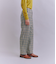 【ウォッシャブル】Woolish Block Check ダブルテーパードパンツ