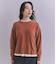 【ウォッシャブル】Creamy Cotton 玉ねぎ刺繍クルーネックニット