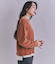 【ウォッシャブル】Creamy Cotton 玉ねぎ刺繍クルーネックニット