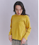 【ウォッシャブル】Creamy Cotton 玉ねぎ刺繍クルーネックニット