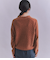 【ウォッシャブル】Creamy Cotton 木の葉柄ボトルネックニット