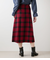 ウールタータン アシメキルトスカート