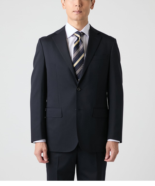 希少♡バーバリーロンドン ストライプスーツ シャドーホース ハイウエスト 防シワ・ストレッチ】TRAVEL COMFORT ハイツイストシャドー