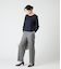 【ウォッシャブル】ポリエステルツイル ストレートパンツ