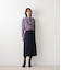 【ストレッチ】ウールブレンドダブルクロス ロングタイトスカート