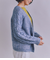 Cotton Alpaca ケーブルラグランニットカーディガン