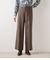 ウールフラノ センタープレスワイドパンツ