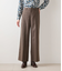 ウールフラノ センタープレスワイドパンツ