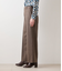 ウールフラノ センタープレスワイドパンツ
