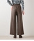 ウールフラノ センタープレスワイドパンツ