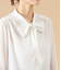 ライトデシン 長袖ボウタイブラウス