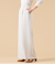 【ウォッシャブル】シルキークロス 1タックワイドパンツ（ベージュ）