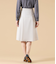 【ウォッシャブル】シルキークロス タックフレアスカート