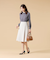 【ウォッシャブル】シルキークロス タックフレアスカート
