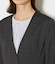 【ウォッシャブル】ウールピンヘッド 1釦カラーレスジャケット