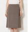【ウォッシャブル】ウールピンヘッド Aラインスカート