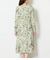 ルミナスフラワープリント フロントタックワンピース