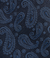 インディゴカラー ペイズリー ネクタイ