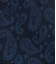 インディゴカラー ペイズリー ネクタイ