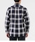 シアサッカー ビッグチェック 長袖ショートボタンダウンシャツ
